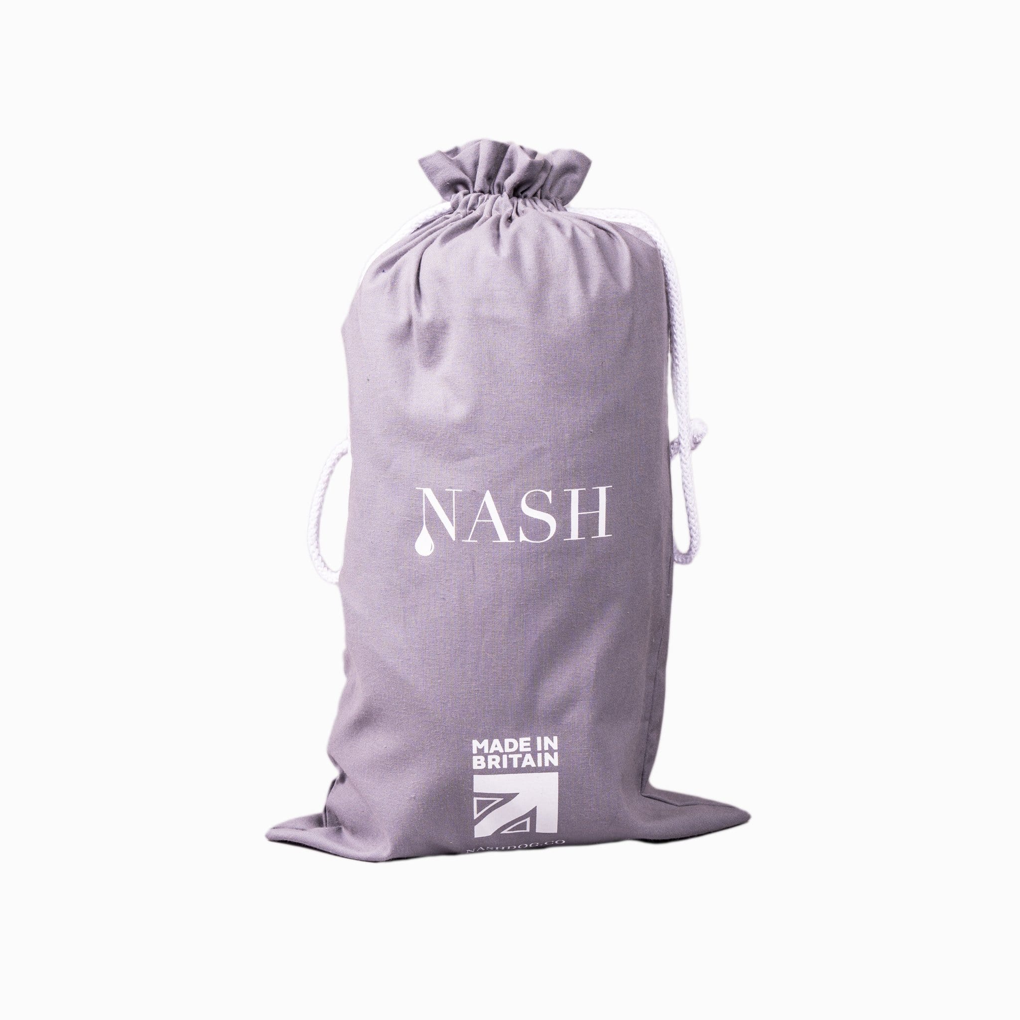 Reusable NASH branded bag for the NASH bamboo dog drying coat. 
