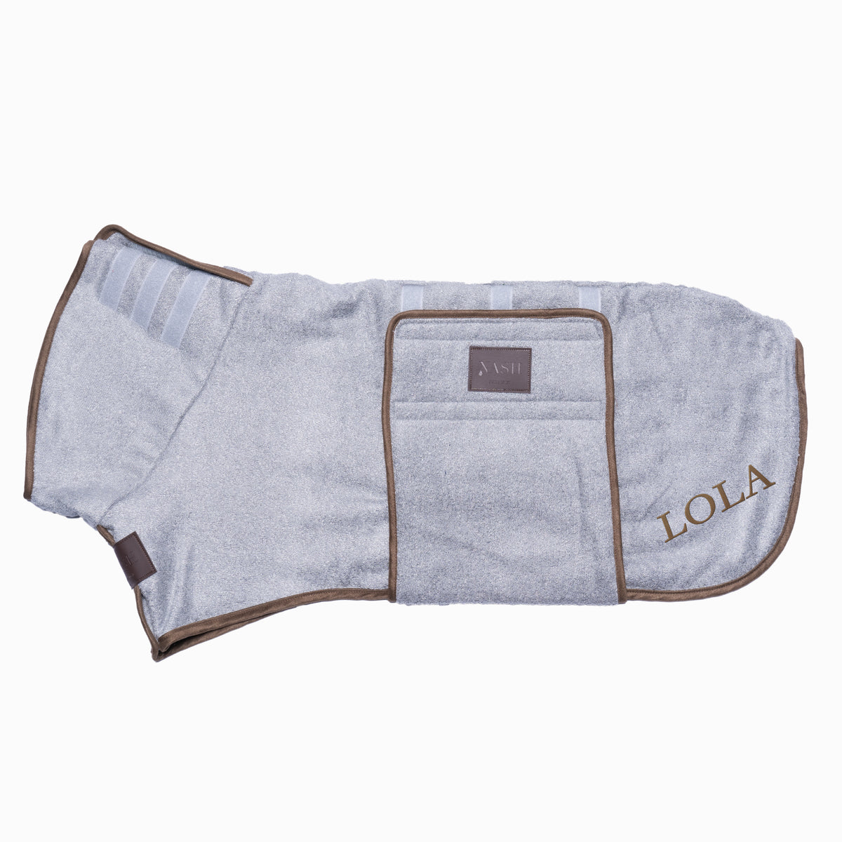 Bamboo Drying Coat Grey NASH Dog Drying Coats & Accessories Nash